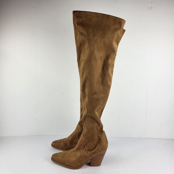 Marc Fisher ltd  Gwyneth Women's over the knee Tall Brown Boot Size 7.5M - Picture 3 of 16